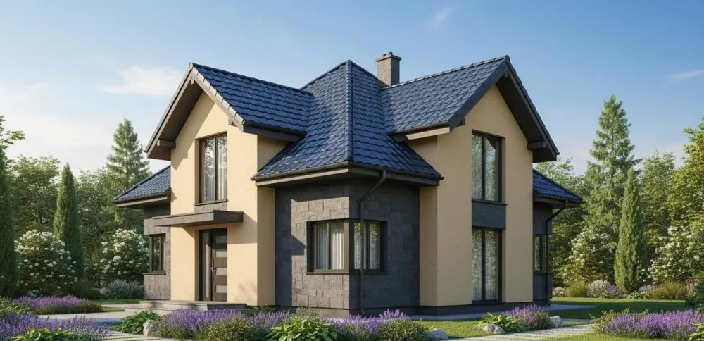 Проект Двухэтажный дом 15 на 16, 168 м2