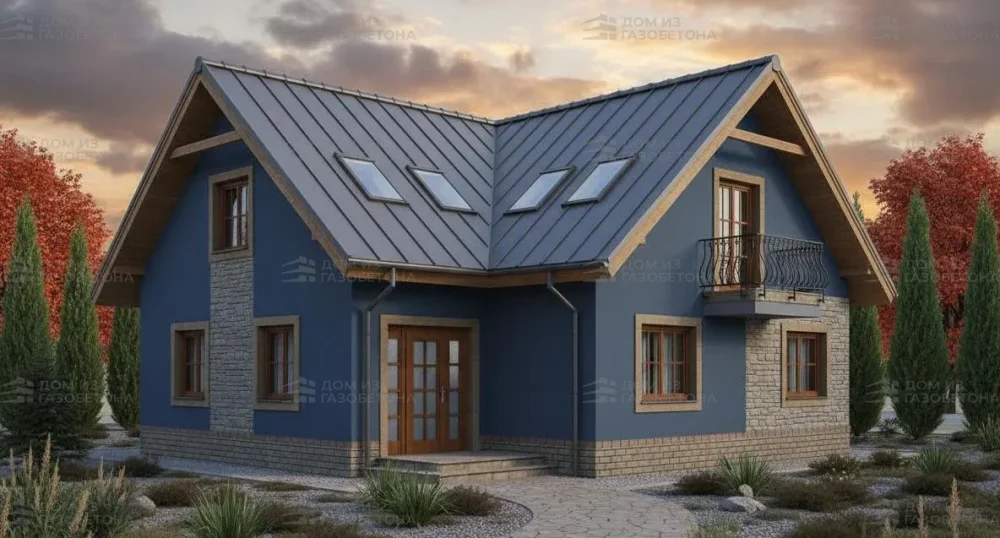 Проект Двухэтажный дом 12 на 11, 151 м2