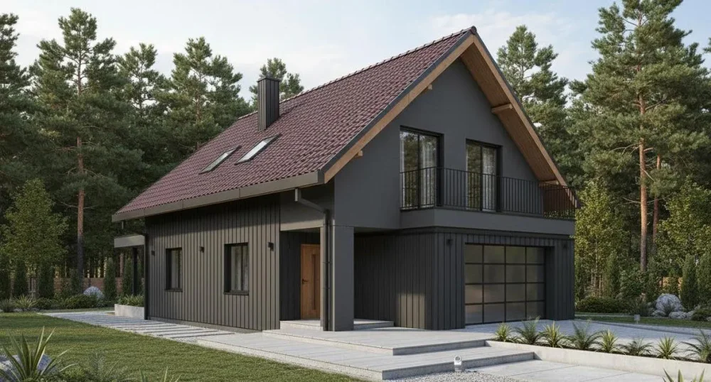 Проект Двухэтажный дом 9 на 18, 186 м2