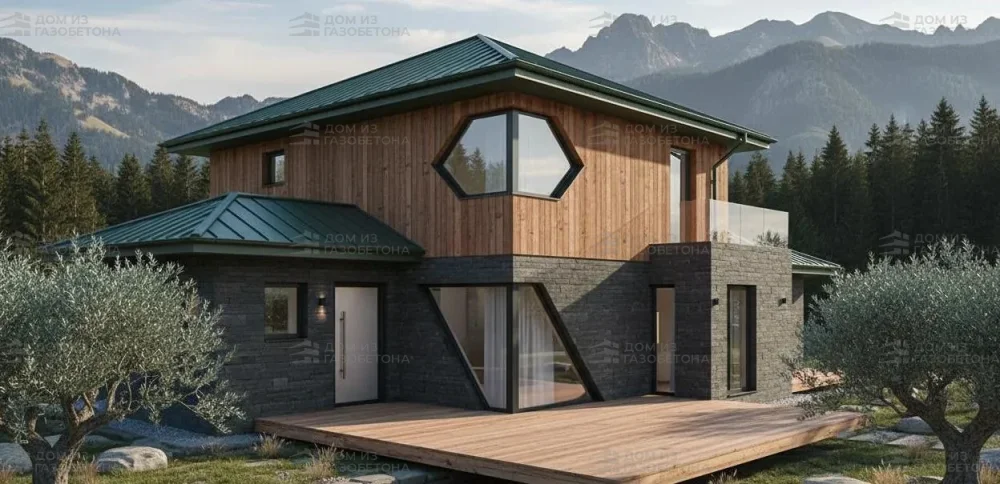 Проект Двухэтажный дом 13 на 29, 268 м2