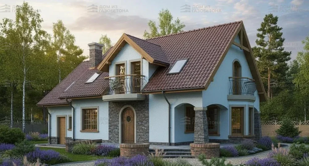 Проект Двухэтажный дом 14 на 11, 170 м2