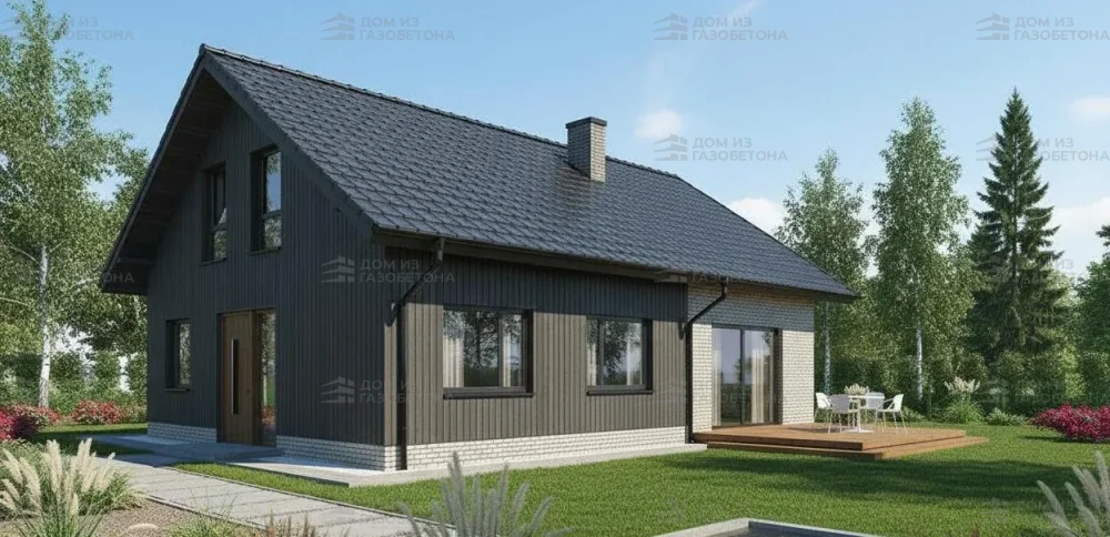 Проект Двухэтажный дом 13 на 10, 177 м2