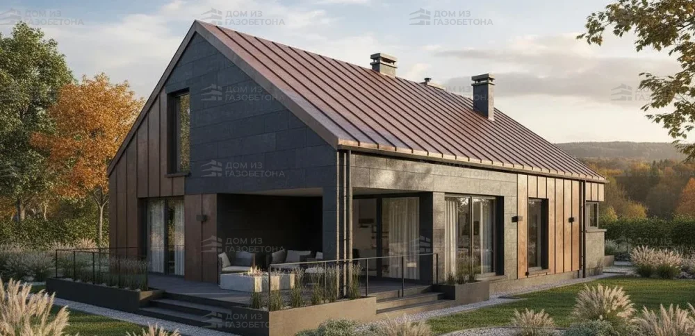 Проект Одноэтажный дом 10 на 19, 122 м2