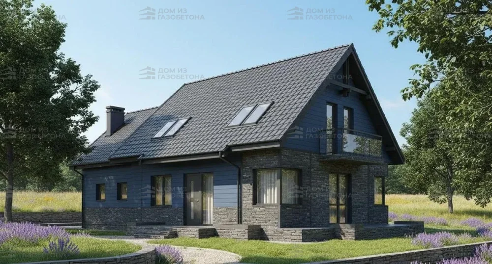 Проект Двухэтажный дом 16 на 9, 158 м2