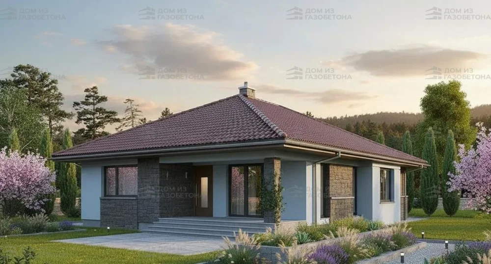 Проект Одноэтажный дом 17 на 20, 169 м2