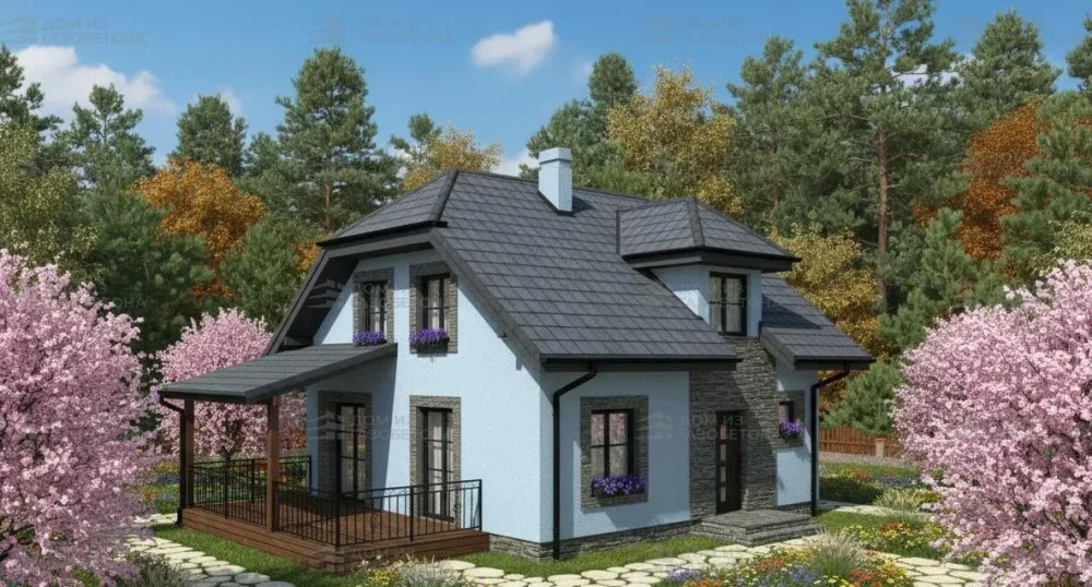 Проект Двухэтажный дом 11 на 11, 150 м2